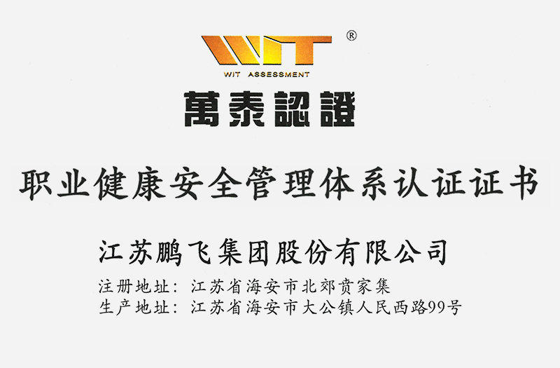 （2024年10月）職業(yè)健康安全管理體系認(rèn)證證書